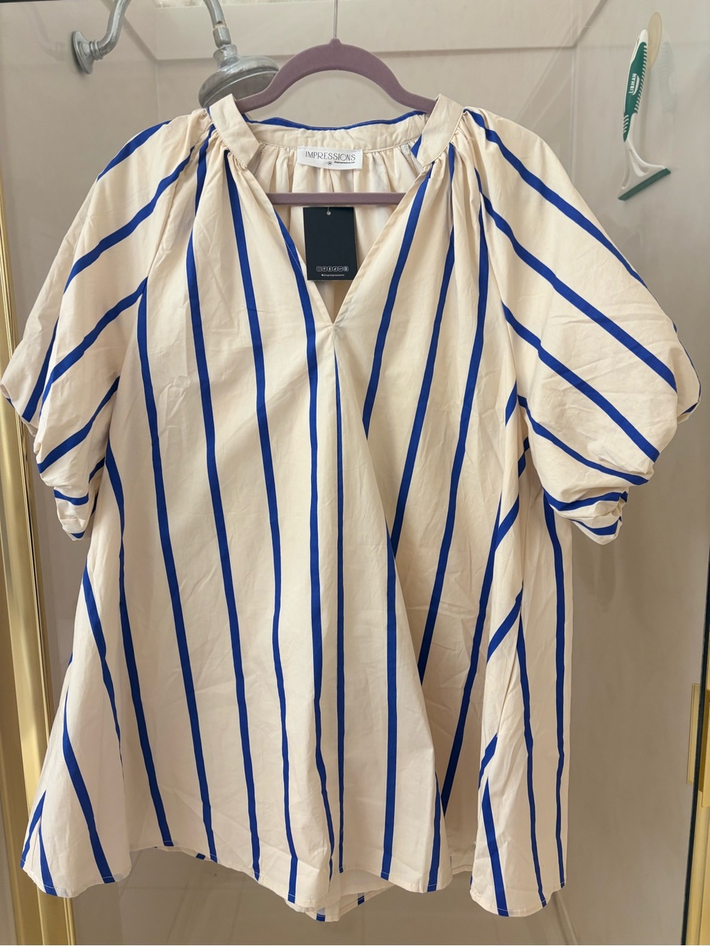 Casually Chic Blue Striped Dress